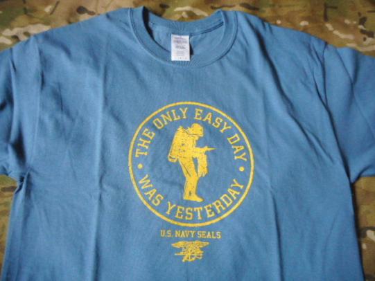 US NAVY SEAL TEAM hell week the only easy day T SHIRT frog man UDT NSW DevGru XL
