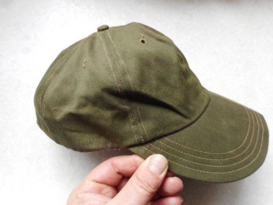 original VIETNAM WAR ERA private purchase OG GREEN BASE BALL CAP HAT USA MADE