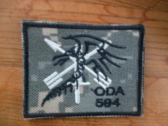 US SPECIAL FORCES green beret SFG A ODA TEAM 594 acu VELCR0 PATCH badge