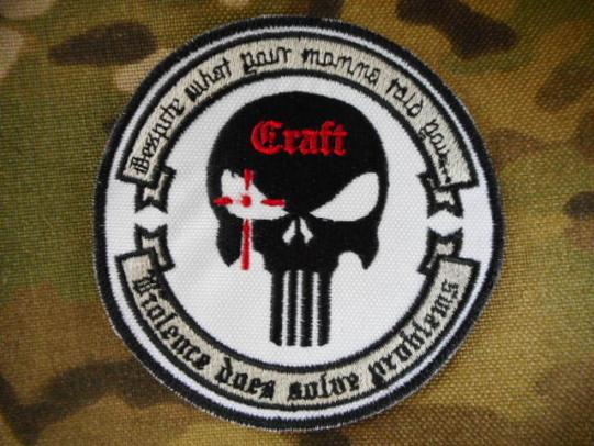 SEAL TEAM AMERICAN SNIPER craft PATCH BADGE VIOLENCE SOLVES PROBLEMS NEW