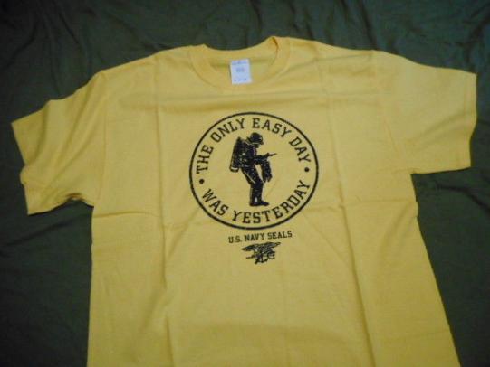 US NAVY SEAL TEAM hell week the only easy day T SHIRT frog man UDT DevGru