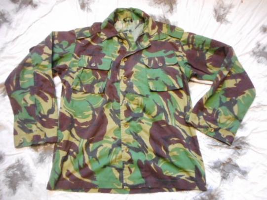 old type 80'S ISSUE BRITISH DPM CAMO JUNGLE TROPICAL COMBAT SHIRT JACKET 180/112