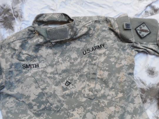 GENUINE US ISSUE US ARMY ACU combat uniform SHIRT JACKET COAT LATEST TYPE BADGED