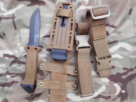 GERBER LMF USAF US AIR FORCE / US ARMY / SF SURVIVAL KNIFE coyote tan