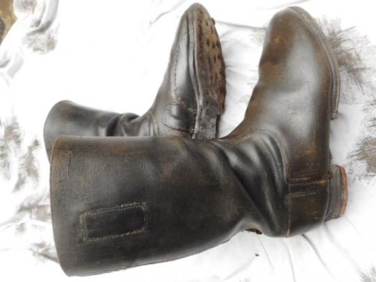 Original Genuine WW2 GERMAN ARMY WH HEER waffen ss ISSUE BLACK LEATHER JACK BOOTS