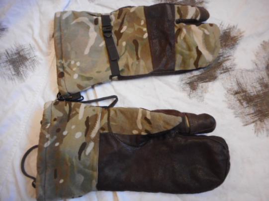BRITISH ARMY COMMANDO ISSUE MTP multicam GORE TEX  BLIZZARD MITTS mittens used 1