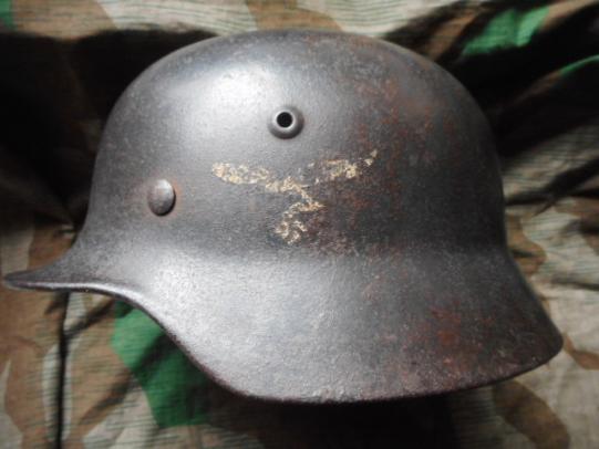 original WW2 GERMAN luftwaffe M40 M 40 SD NS64 HELMET