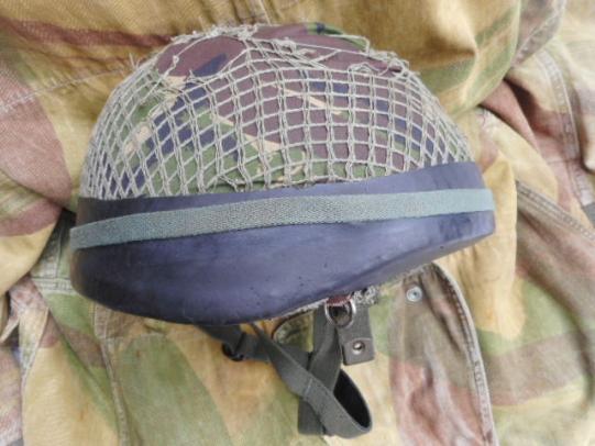 Genuine ISSUE BRiTiSH ARMY PARA PARATROOPER sf AIRBORNE HELMET PARACHUTE & net