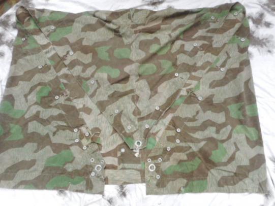 Original 1940 dated WW2 GERMAN ARMY HEER WH splinter TARN CAMO zelt ZELTBHAN