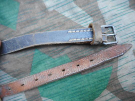 ORIGINAL WW2 GERMAN ARMY WSS waffen ss BLACK LEATHER zeltbhan zelt STRAP