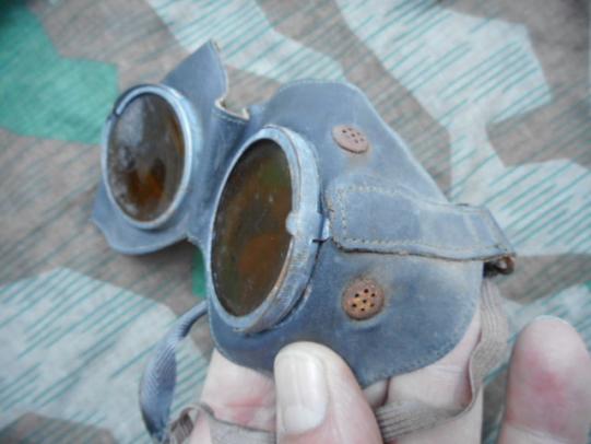 original WW2 GERMAN ARMY / waffen ss WSS PANZER / DRIVER SUN DUST GOGGLES