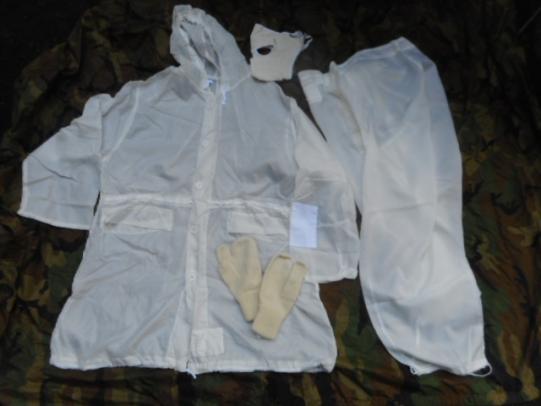 GENUINE ISSUE BRITISH ARMY ROYAL MARINE COMMANDO arctic camo WHITES OVER SUIT