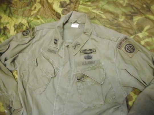 82nd AIRBORNE DIV none ripstop VIETNAM War OG BDU jungle JACKET COAT para cib