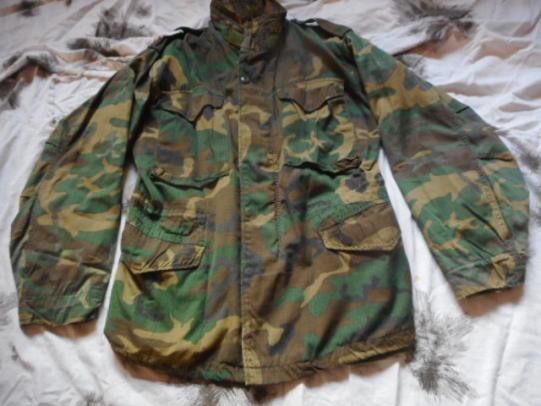 ALPHA INDUSTRIES US Army VIETNAM erdl RDF camo M65 FIELD COAT COMBAT jacket S R