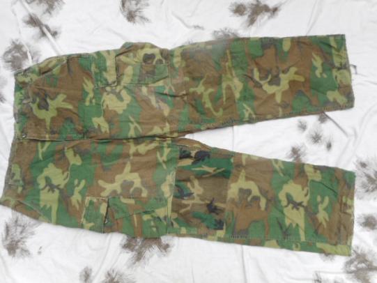 ORIGINAL US ARMY / USMC VIETNAM WAR ERDL GREEN ripstop JUNGLE COMBAT TROUSERS M L