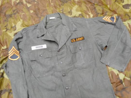 ORIGINAL 1962 US ARMY ISSUE OG 107 M51 M 1951 UTILITY SHIRT JACKET VIETNAM WAR