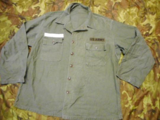 ORIGINAL 1962 US ARMY ISSUE OG 107 M51 M 1951 UTILITY SHIRT JACKET VIETNAM WAR