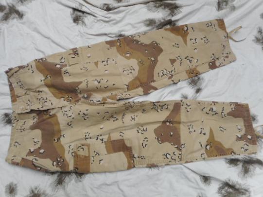 US ARMY usmc USA chocolate chip 6 colour desert CAMO BDU combat PANTS TROUSERS gulf war 1 m