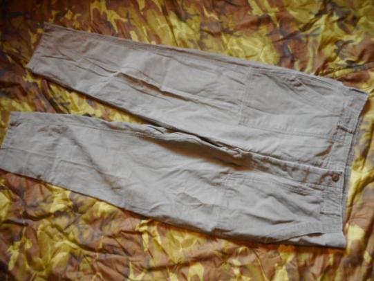 1972 ORIGINAL US ARMY VIETNAM WAR OG-107 cotton sateen UTILITY FATIGUE TROUSERS 35