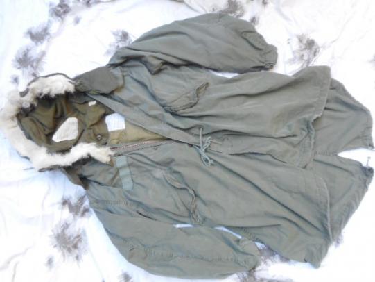 GENUINE US ARMY issue M65 fishtail fish tail PARKA & liner & HOOD 1973 / 1974 DATED MOD SCOOTER