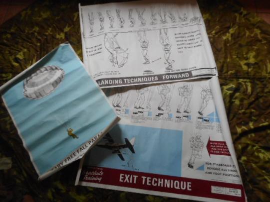 3 paratrooper parachute regiment TRAINING POSTERS AIRBORNE MILITARY PARACHUTING