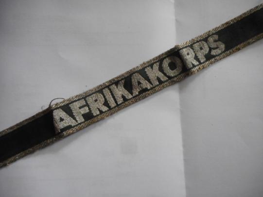 WW2 GERMAN tunic removed AFRIKAKORPS DAK cuff band