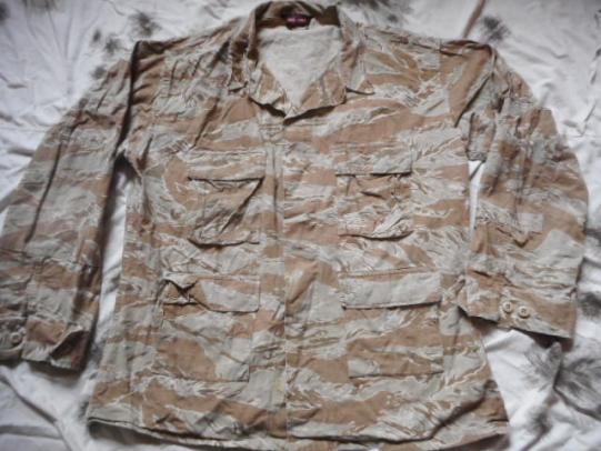 TRU SPEC USA USSF SEAL TEAM DEVGRU desert tiger stripe CAMO BDU combat JACKET XL