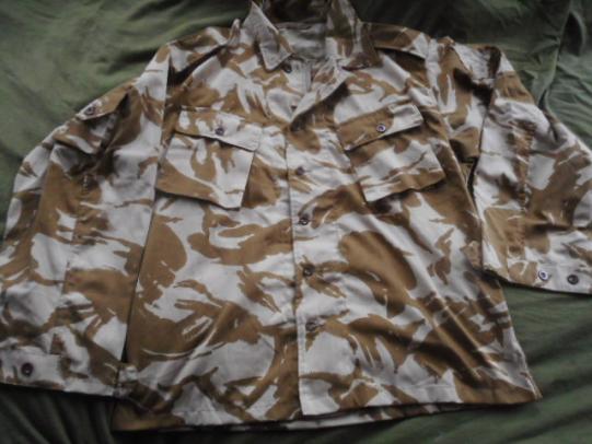 GENUINE RARE GULF WAR 1 DESERT DPM DDPM COMBAT shirt jacket 180112 XL new