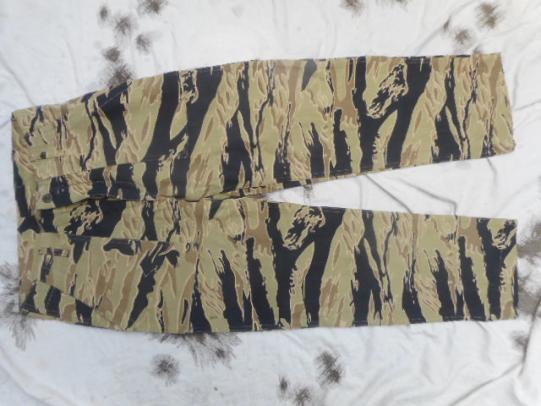 G RAGS 72 US ARMY UTILITY trousers VIETNAM WAR golden sparse TIGER STRIPE CAMO m