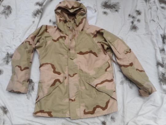 GENUINE issue USarmy sf ECWCS USA tri desert camo waterproof goretex PARKA COAT