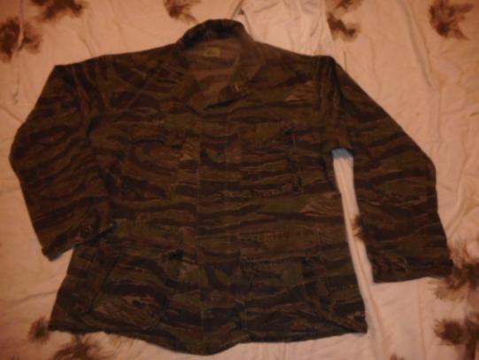 USA us AMERICAN SF vietnam war TIGER STRIPE CAMO BDU combat JACKET COAT L LARGE