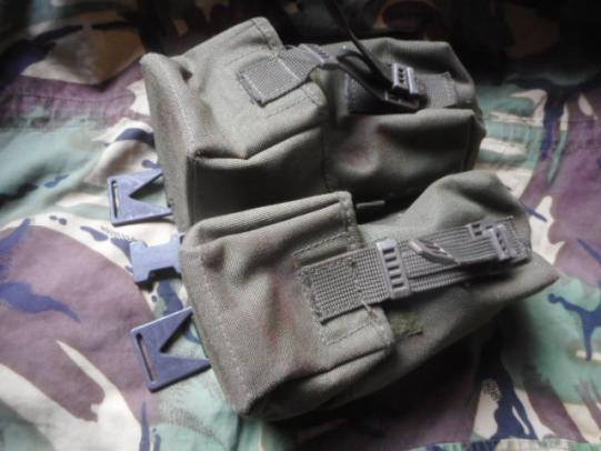 GENUINE 1991 dated british army GULF WAR 1 og green PLCE WEBBING amm0 POUCH