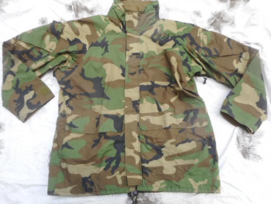 US MARINES USMC MARINE issue ECWCS WOODLAND CAMO goretex WATERPROOF GEN II PARKA large regular