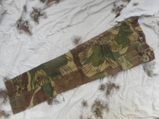 GENUINE rare RHODESIAN brush stroke camo BUSH COMBAT TROUSERS ORIGINAL