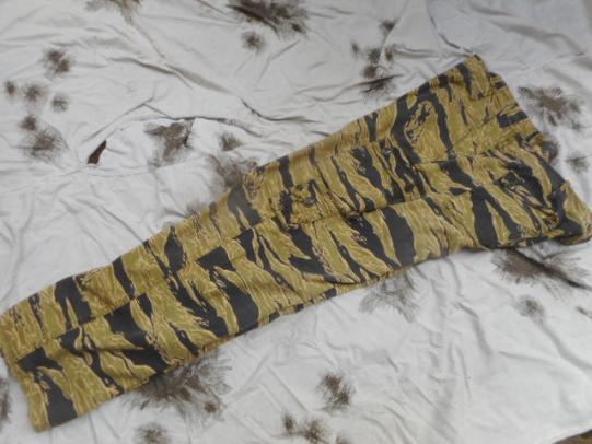 EAST ASIA SUPPLY CO VIETNAM WAR golden TIGER STRIPE sparse TROUSERS USA L LARGE