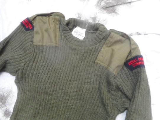 1987 RM ROYAL MARINES COMMANDO genuine marine issue WOOL JUMPER PULLOVER 100cm