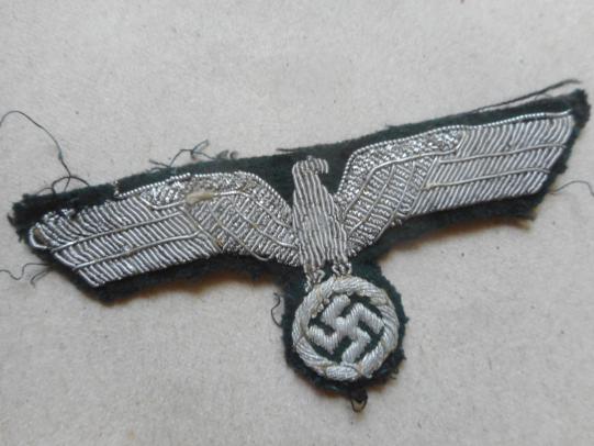 original WW2 GERMAN ARMY OFFICERS TUNIC BREAST EAGLE