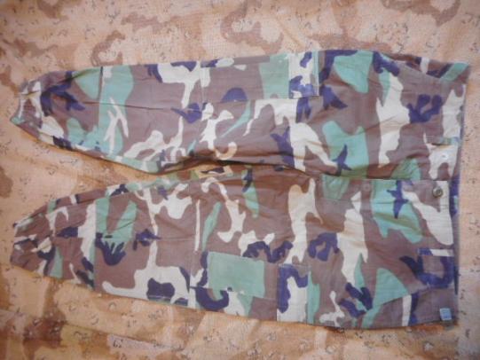 GENUINE issue USA us army / usmc AMERICAN woodland CAMO BDU combat PANTS TROUSERS L R large regular