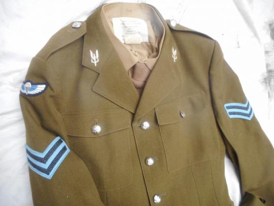 ORIGINAL rare 1980 pattern SAS ISSUE CPL NCO no 2 DRESS UNIFORM & WINGS falklands