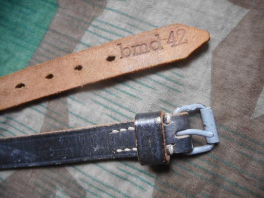 ORIGINAL WW2 GERMAN ARMY / Waffen SS zeltbhan / mess tin LEATHER STRAP bmd42 =1942