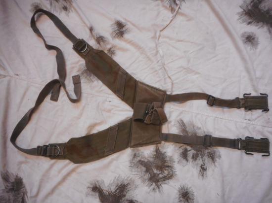 GENUINE ISSUE BRITISH ARMY ISSUE 58 PATTERN WEBBING YOKE SUSPENDERS