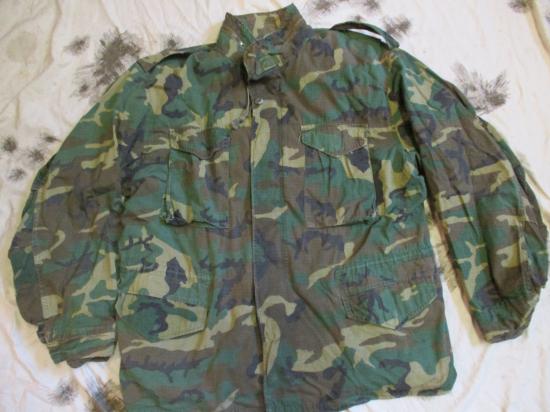 rare ORIGINAL US Army VIETNAM erdl RDF camo M65 FIELD COAT COMBAT jacket XL