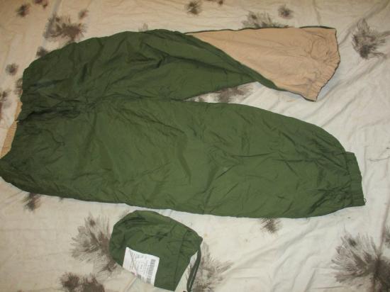 BRITISH ARMY UKSF issue softy PERTEX ARCTIC THERMAL desert od TROUSERS PANTS xl