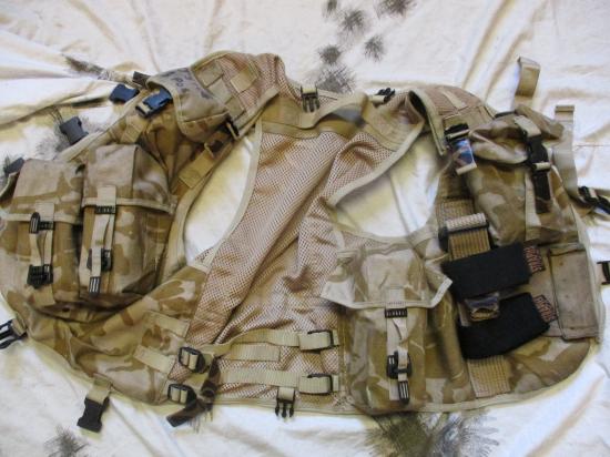 MODIFIED Desert DPM camo ddpm PLCE OPS issue CHEST WEBBING GP WAISTCOAT VEST