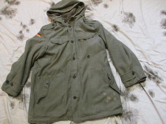 CLASSIC VINTAGE 1970s GERMAN ARMY ISSUE moleskin grey WINTER PARKA JACKET COAT