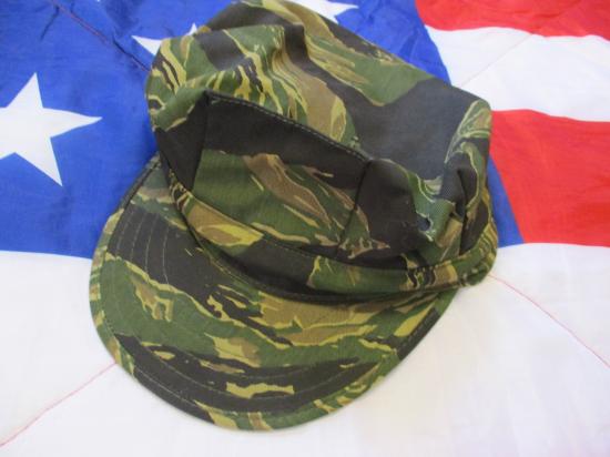 RARE TIGER STRIPE PRODUCTS 1987 vietnam war USMC CAP HAT garrison cover UTILITY