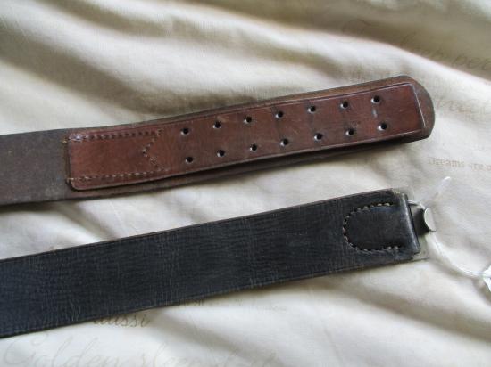 ORIGINAL GENUINE WW2 GERMAN WH ARMY / WAFFEN SS BLACK LEATHER BELT