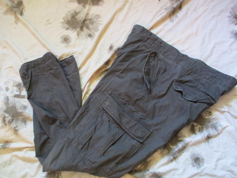 H&M 100% COTTON SAS GABERDINE WINDPROOF BDU m65 combat PANTS TROUSERS wolf grey