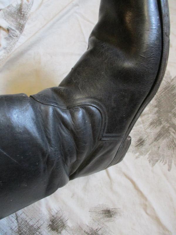 GENUINE WW2 GERMAN WH ARMY / Waffen SS / LUFTWAFFE  OFFICERS JACK BOOTS black leather