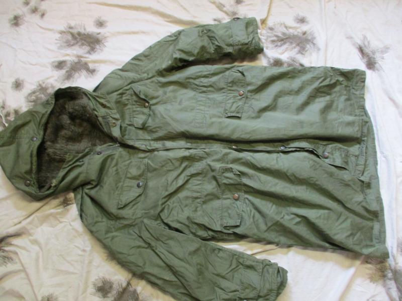 CLASSIC VINTAGE 1978 DUTCH ARMY ISSUE WINDPROOF GREEN mod PARKA & LINER L LARGE